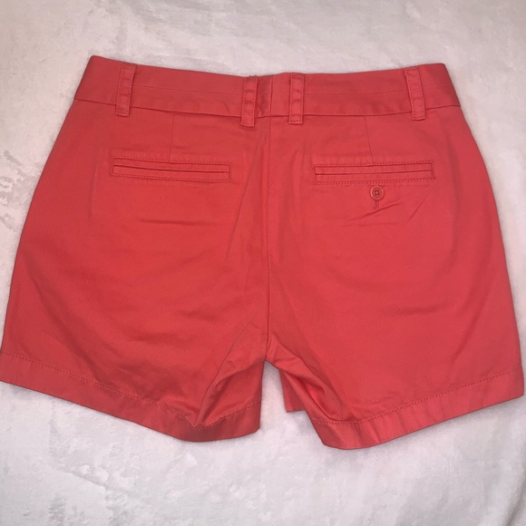 J. Crew Women’s Orange/Coral Chino Shorts 2 - Picture 2 of 6